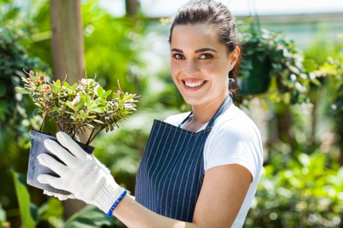 Brent Cross neighborhood garden maintenance team planning a job